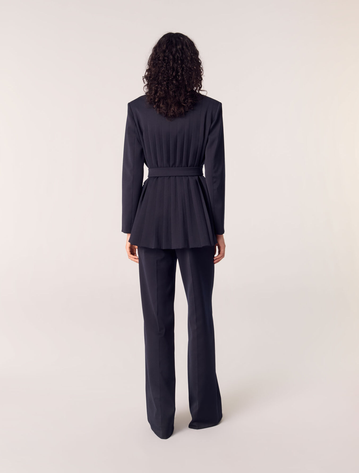 Giacca tailleur retro plissettato