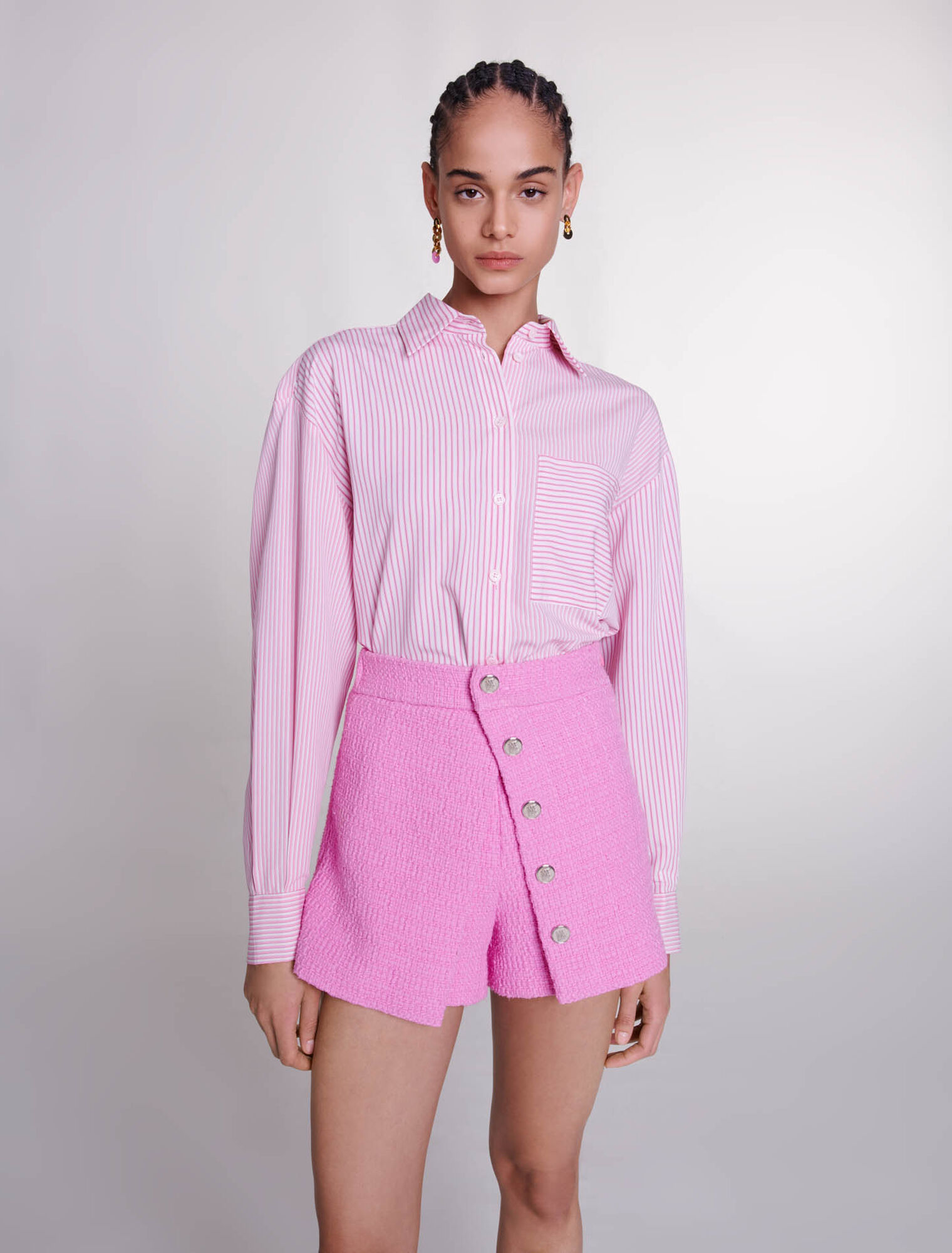 Camicia lunga a righe