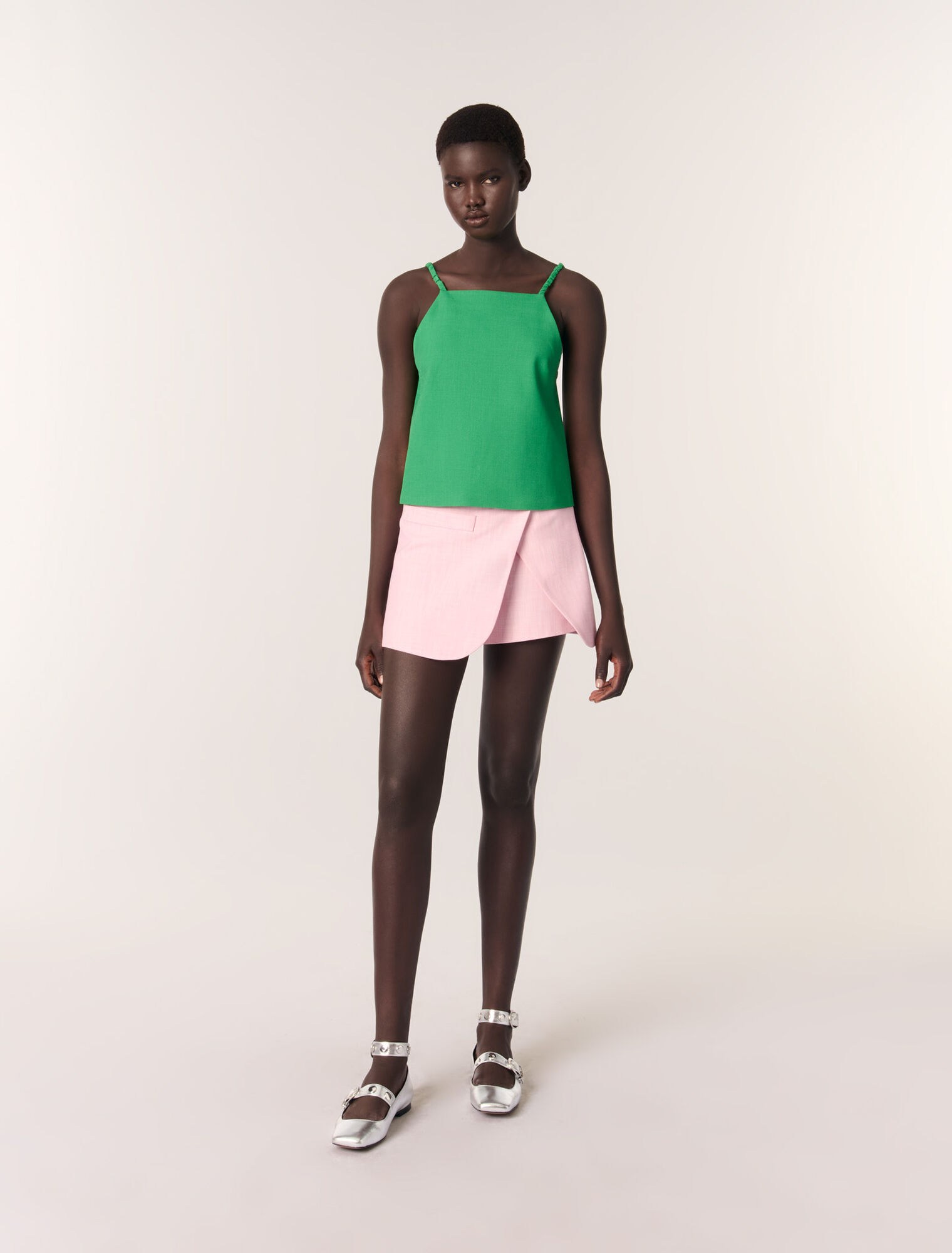 Shorts da tailleur trompe l'œil
