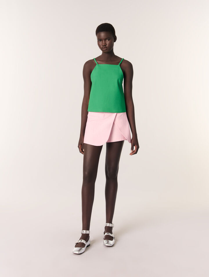 Shorts da tailleur trompe l'œil