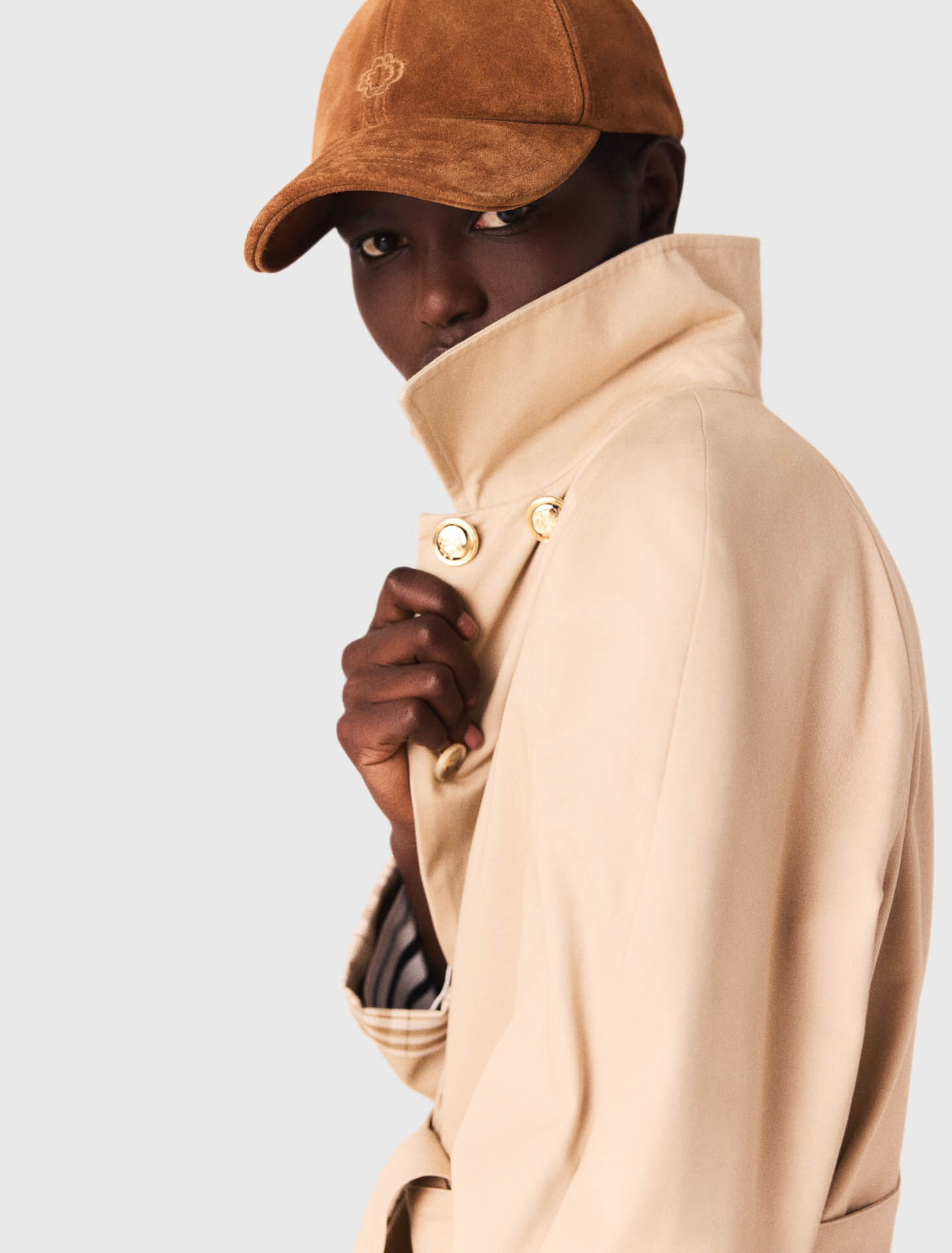 Cappellino in suede