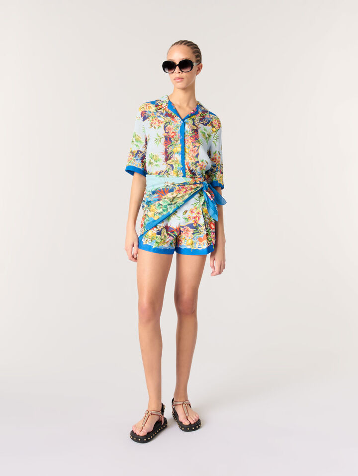Shorts con stampa