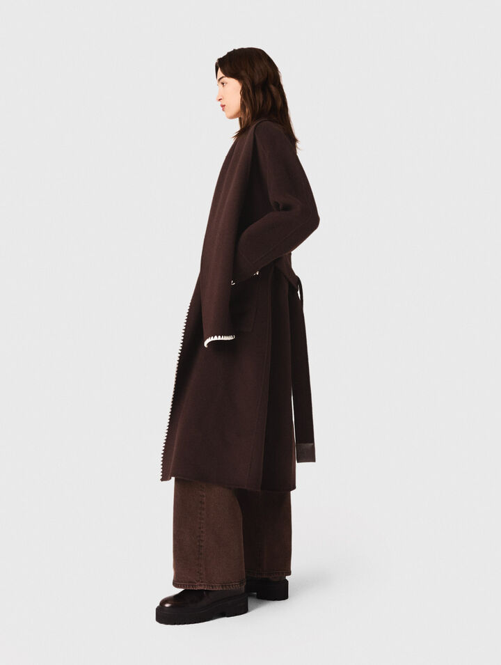 Cappotto double face ricamato