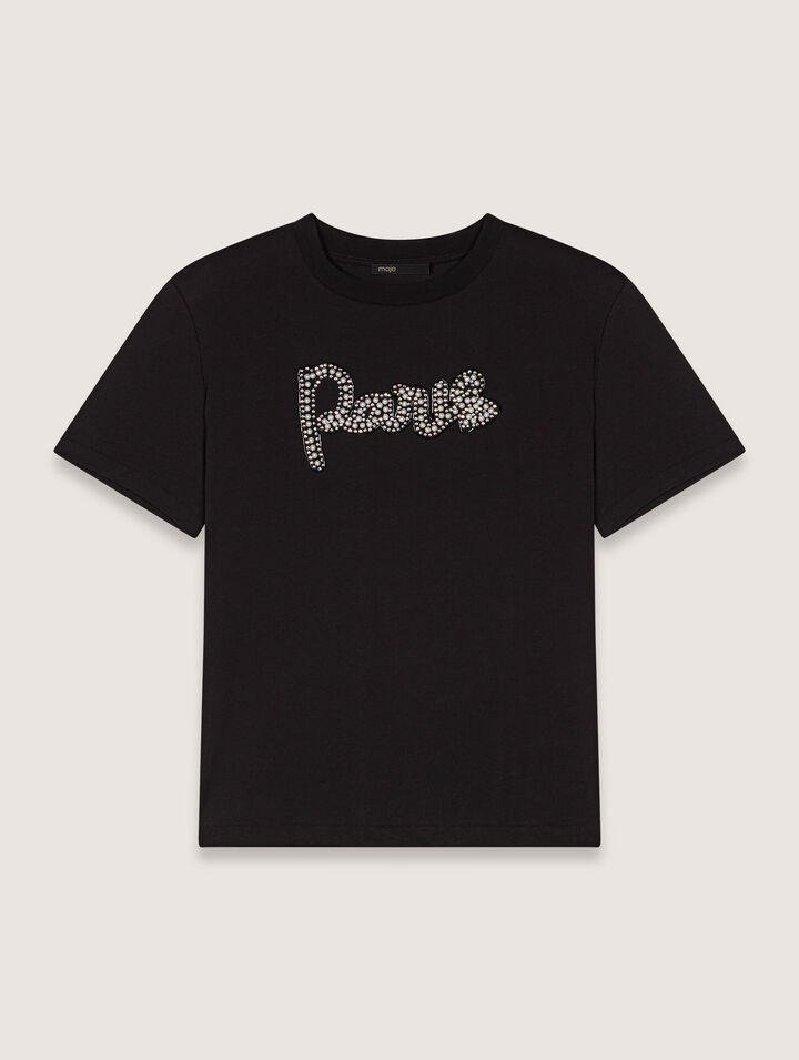 T-shirt con ricamo