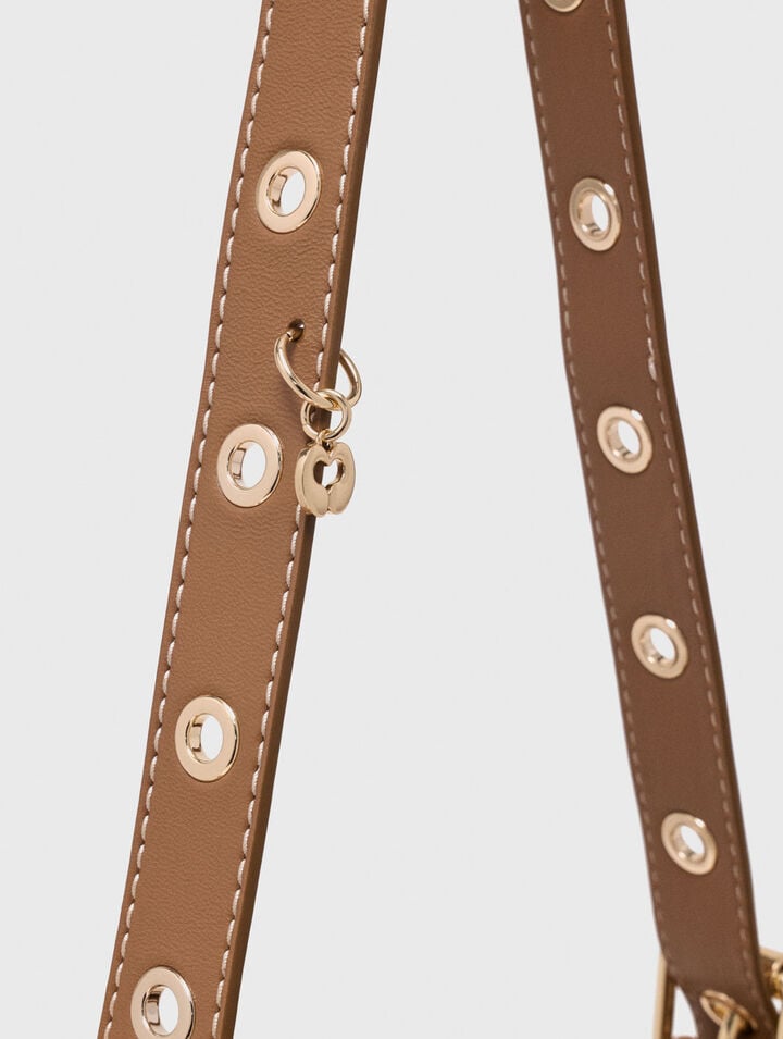 Borsa Miss M mini in tela e pelle