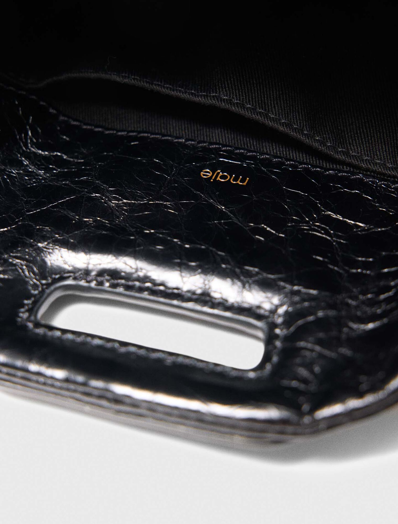 Mini-bag Miss M in pelle craquelé