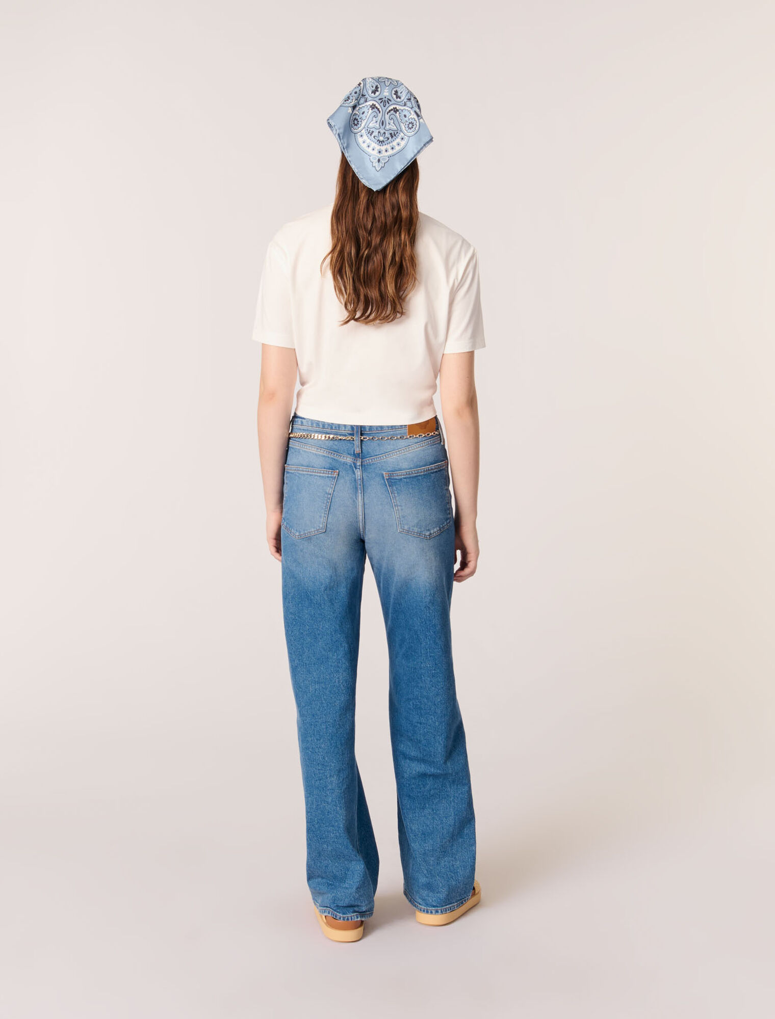 T-shirt annodata con stampa