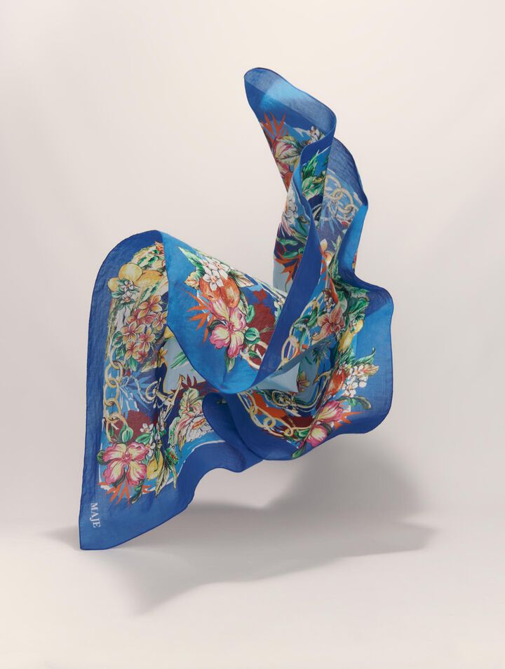 Foulard 90x90cm in cotone stampato