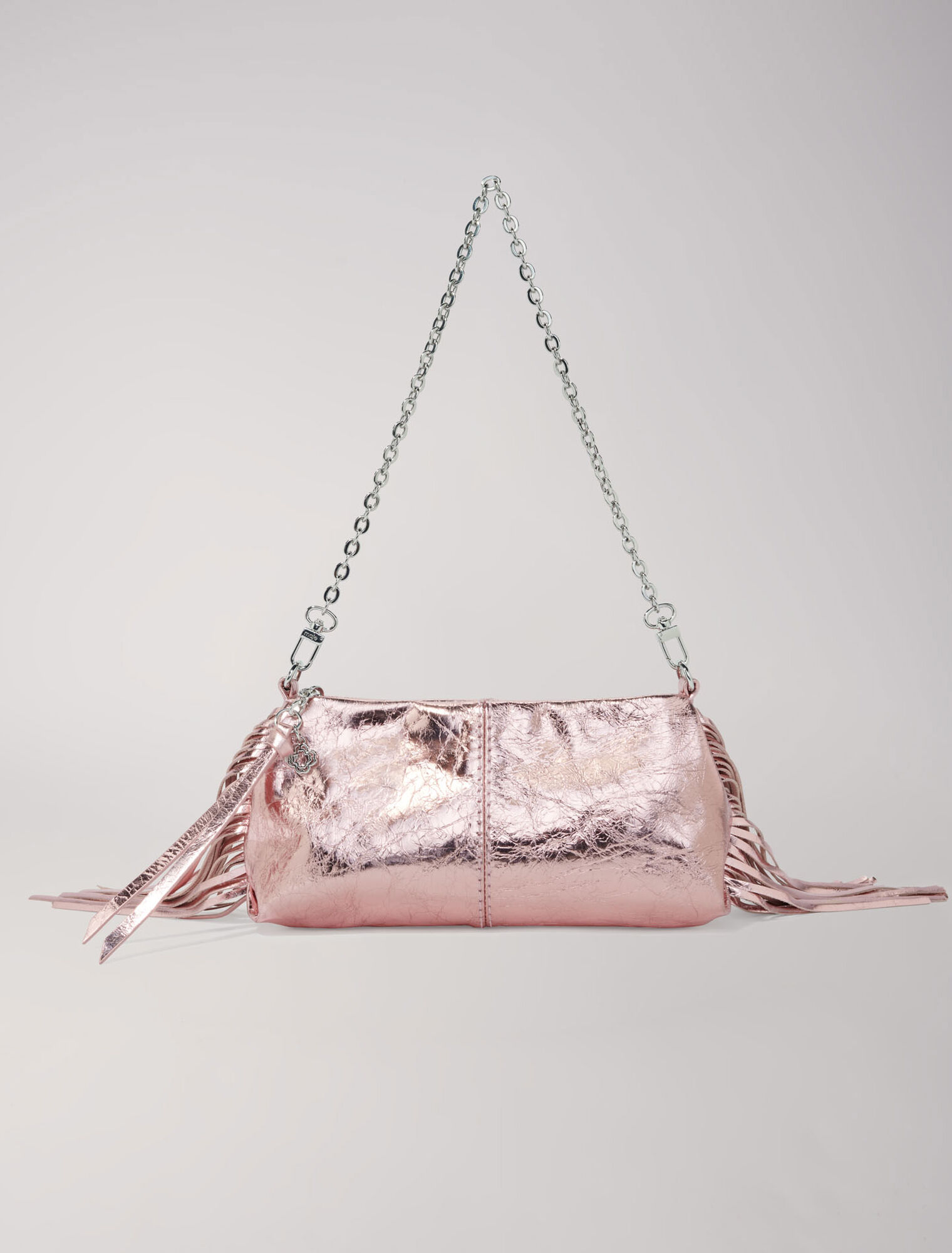 Pochette Miss M pouch pelle metallo