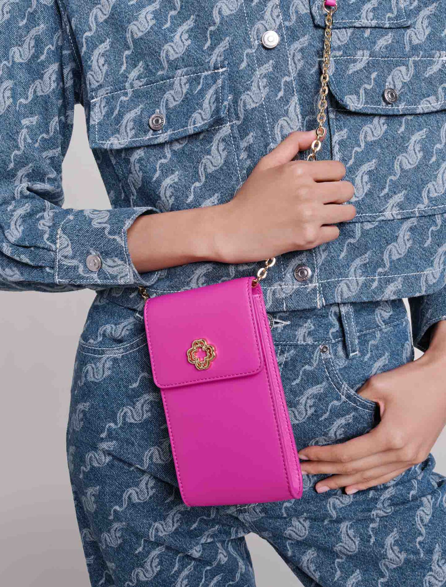 Pochette portatelefono in pelle