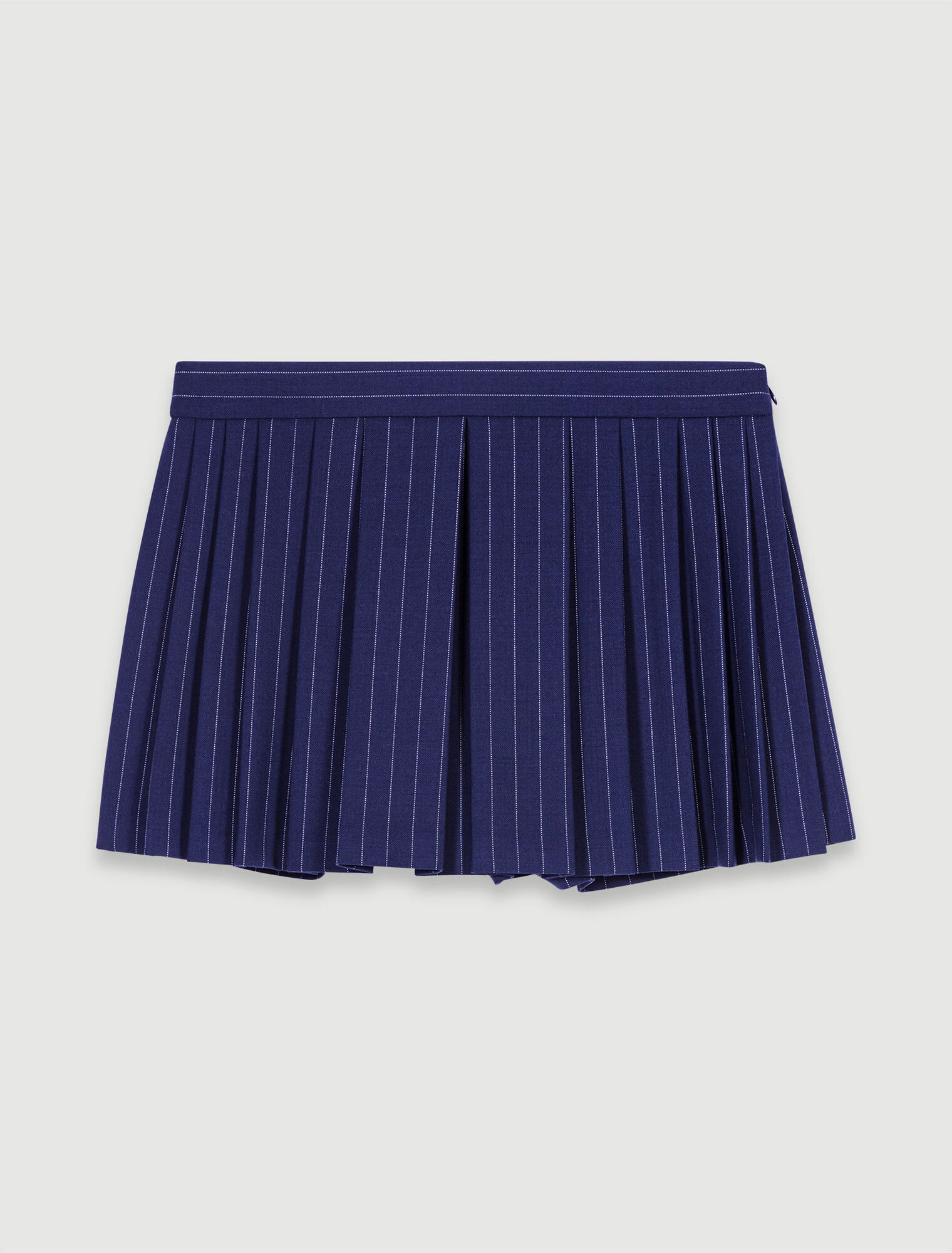Pantaloncini trompe l'oeil a righe 