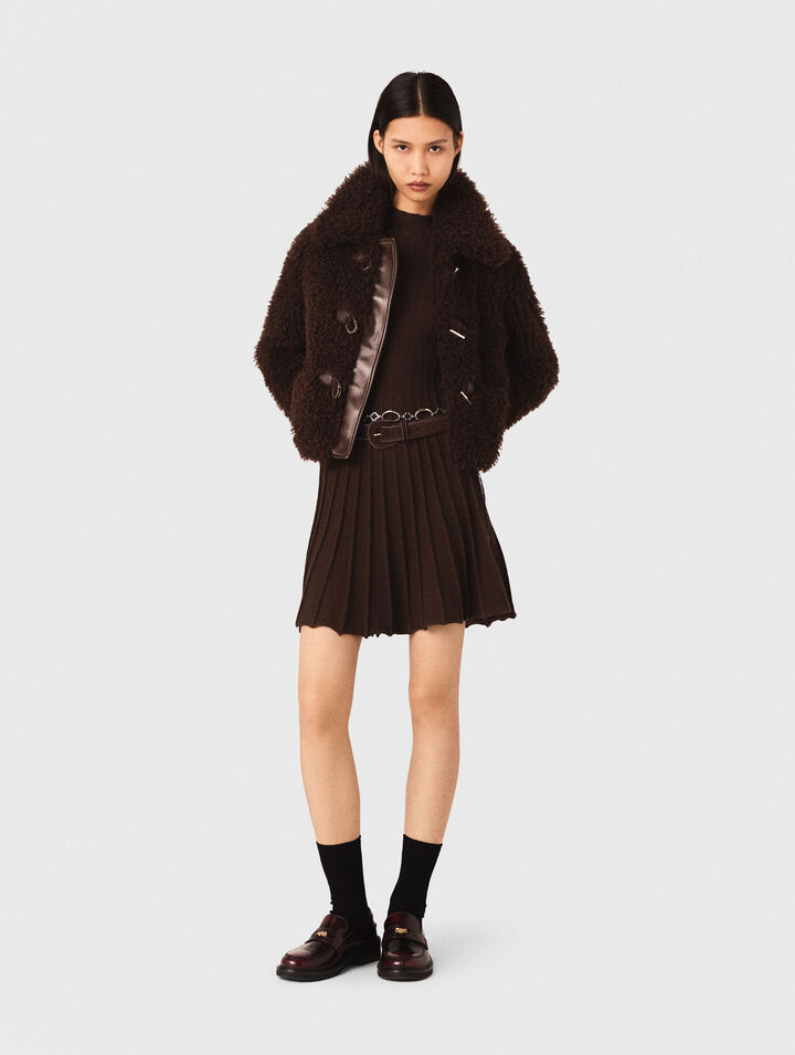 Cappotto corto in spugna