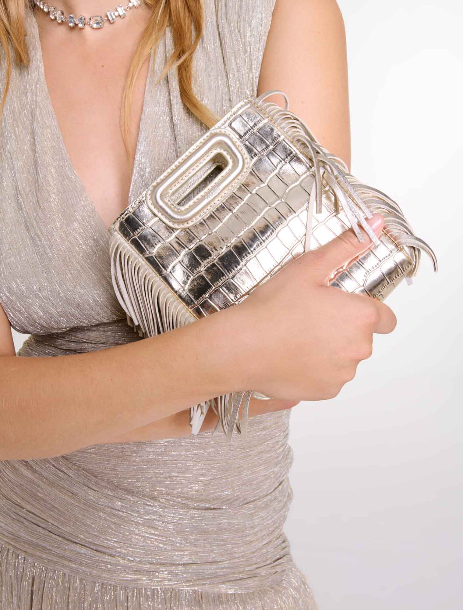 Borsa M Mini in pelle di coccodrillo