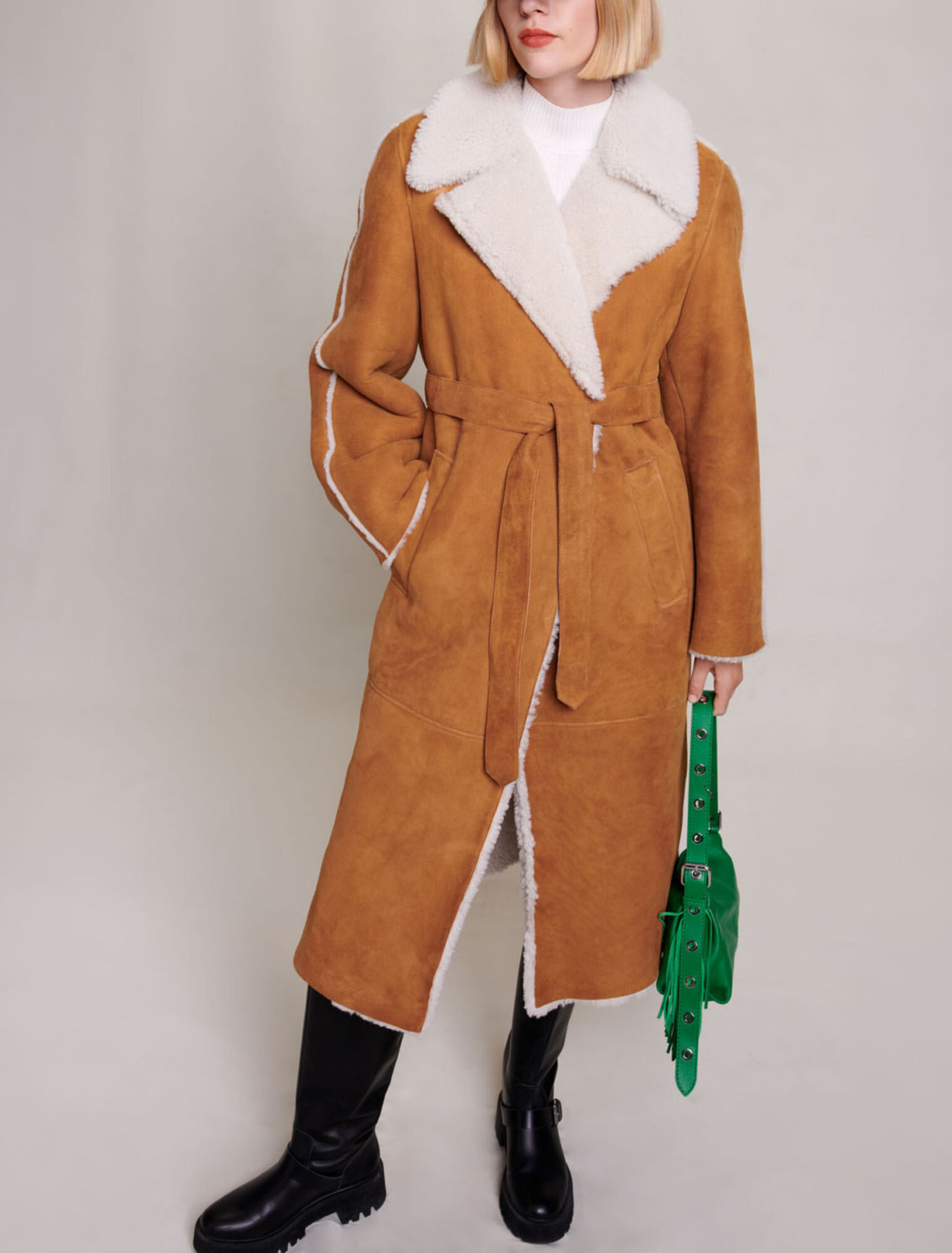 Cappotto lungo in montone