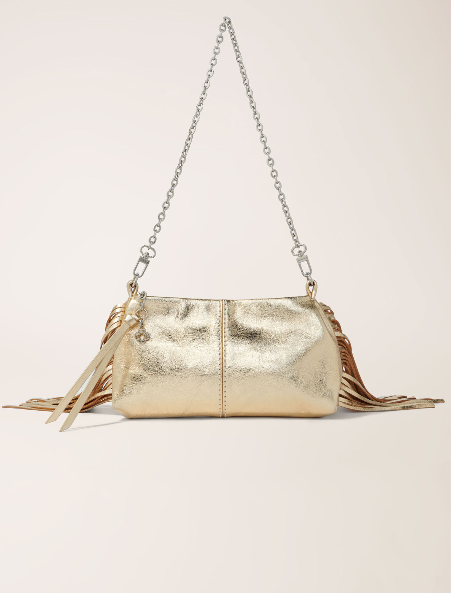 Pochette Miss M pouch pelle metallo