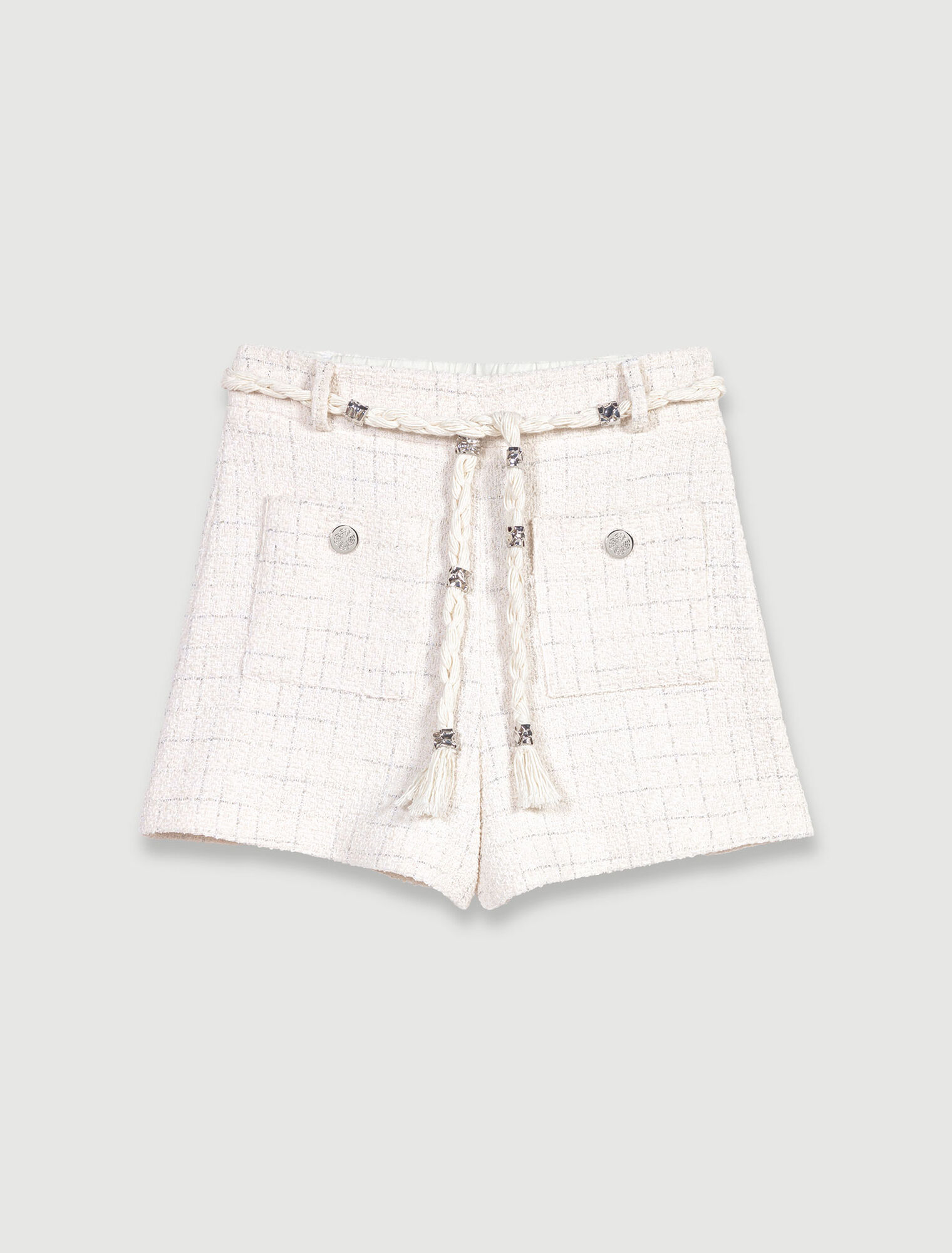 Shorts in tweed