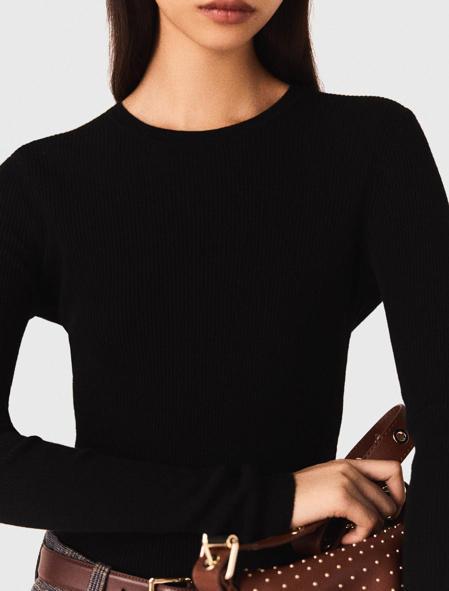 Pullover girocollo seconda pelle