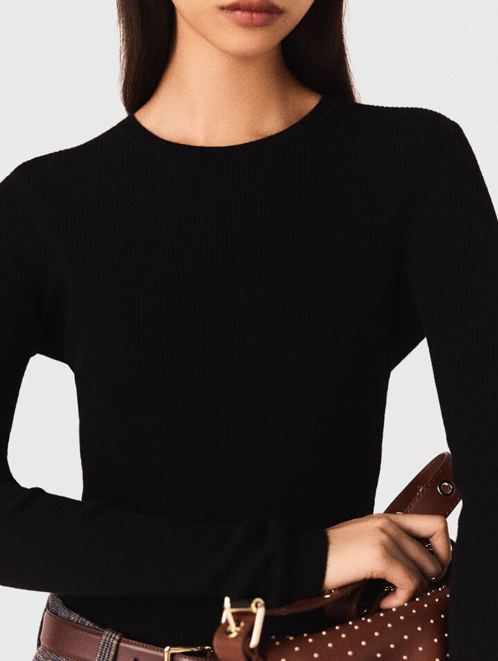 Pullover girocollo seconda pelle