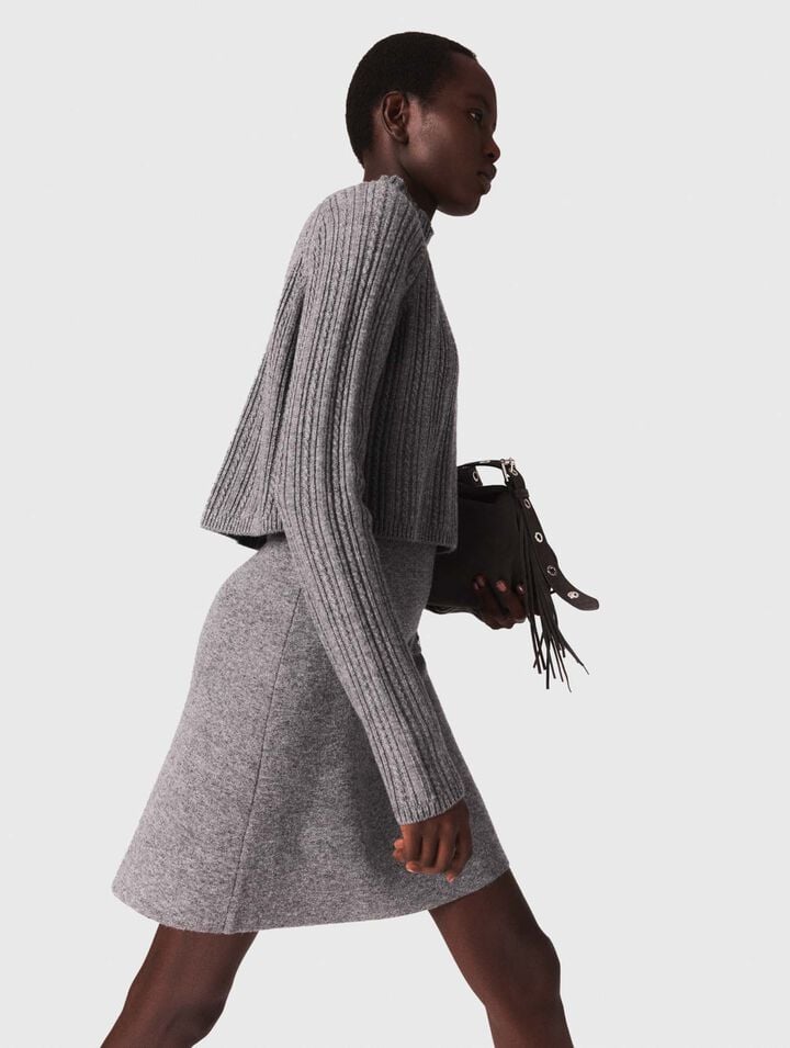 Abito in maglia con pull removibile