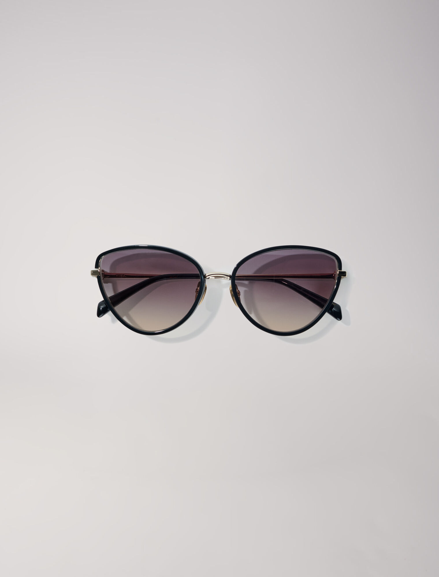 Occhiali tipo cat eye in metallo