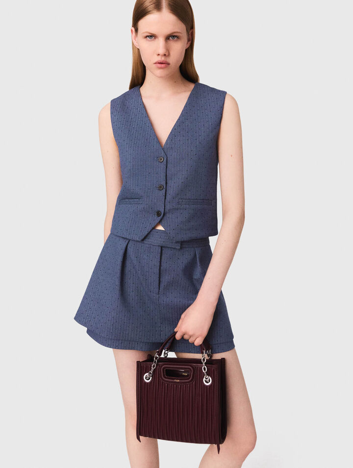 Panciotto da tailleur con strass