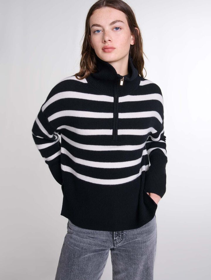 Maglia a collo alto con stampa