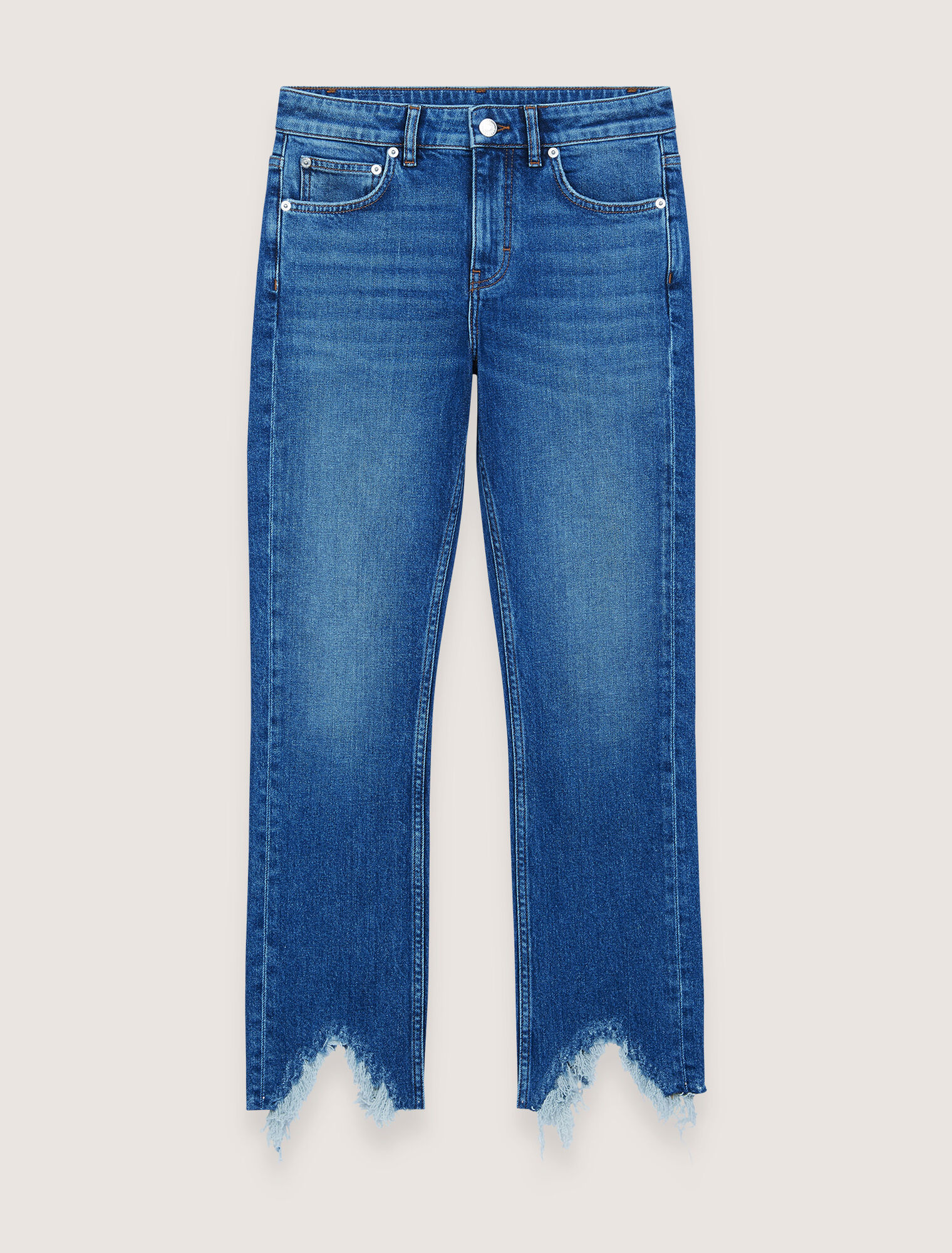 Jeans skinny strappati