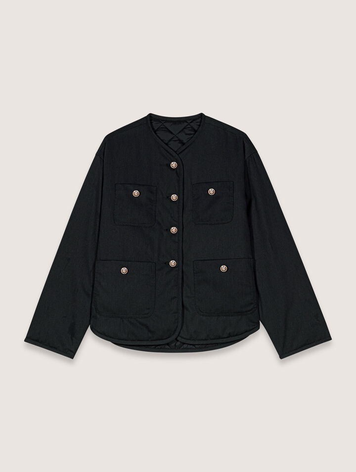 Cappotto trapuntato reversibile