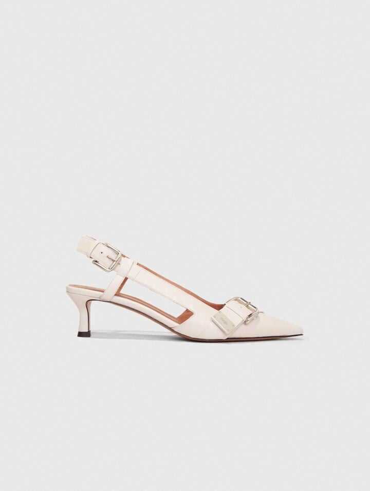 Décolleté slingback doppia fibbia