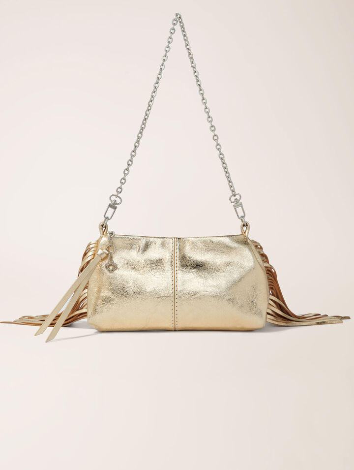 Pochette Miss M pouch pelle metallo