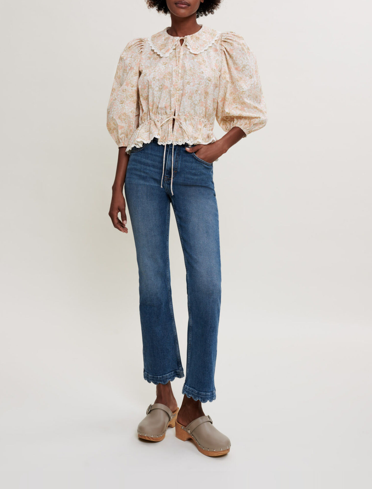 Camicia in cotone con stampa