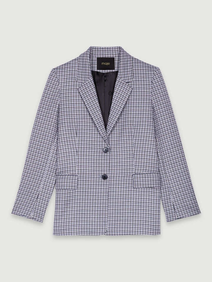 Giacca da tailleur a scacchi
