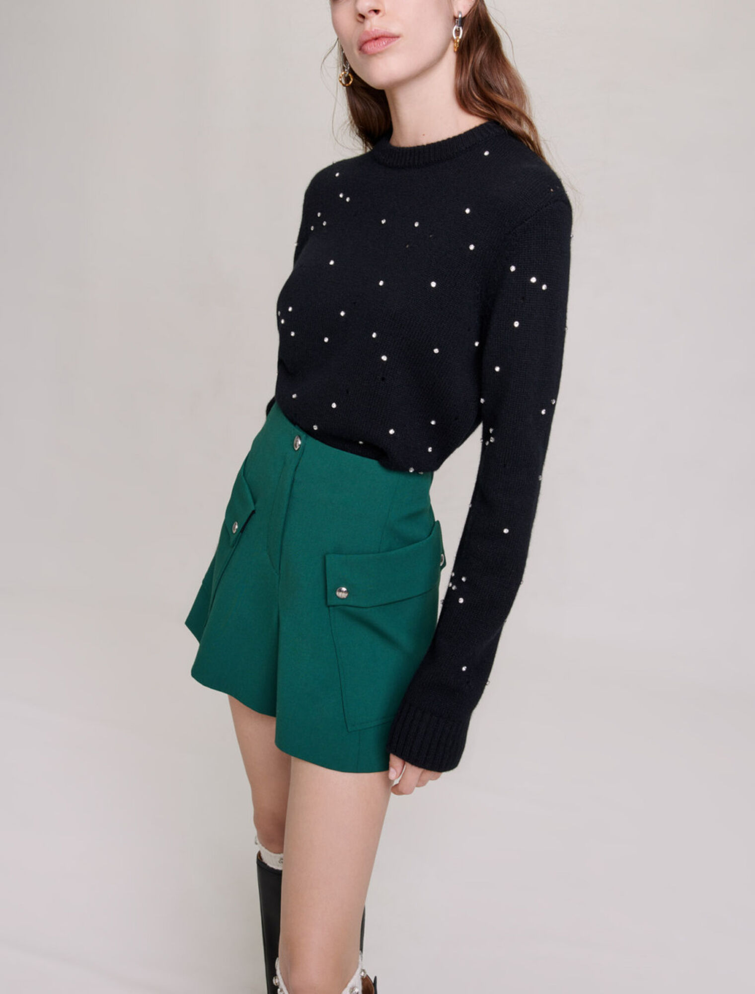 Pantaloncini strutturati con tasche
