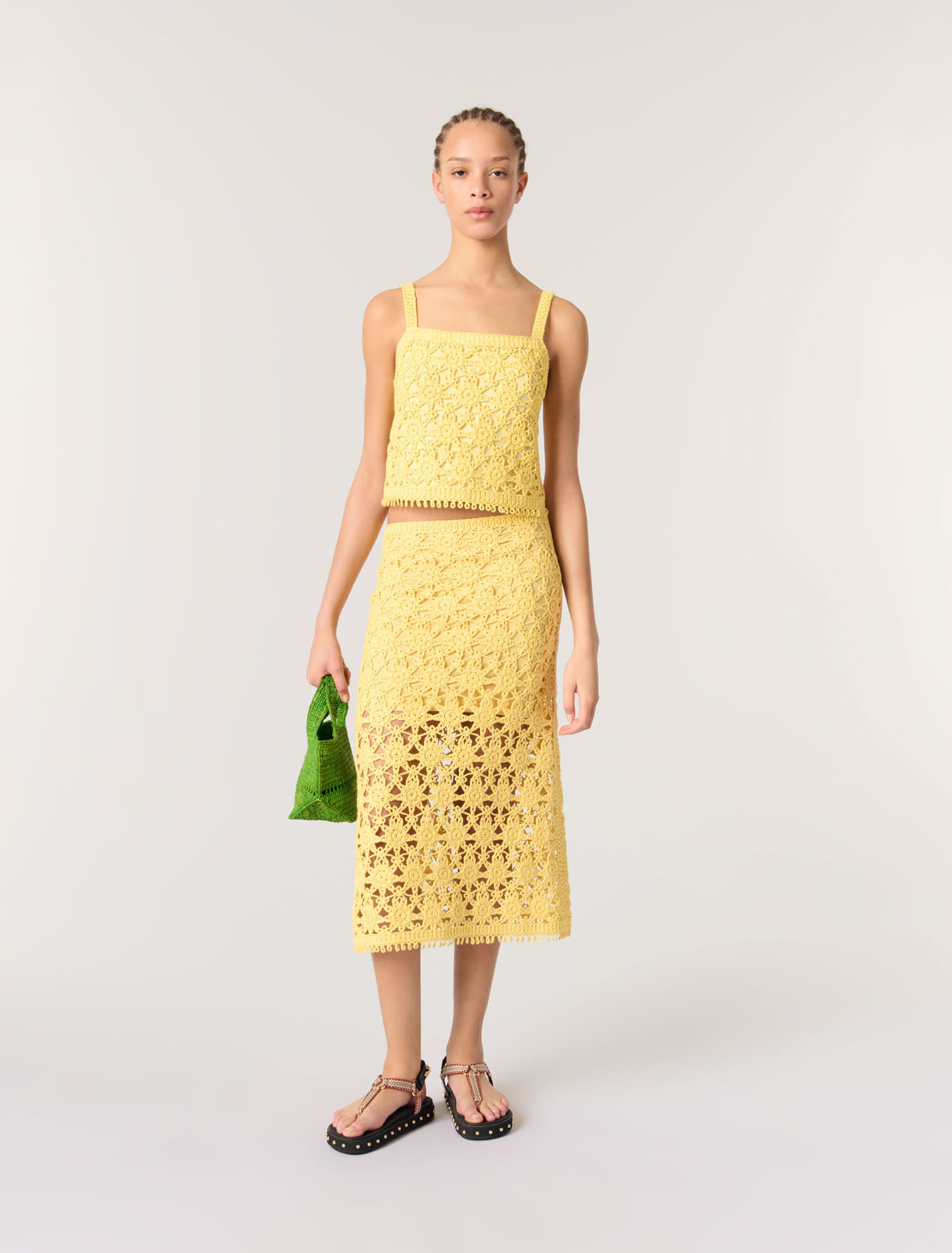 Gonna lunga in crochet