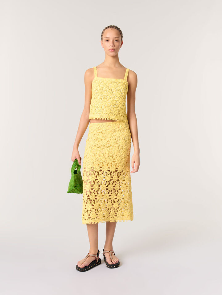 Gonna lunga in crochet