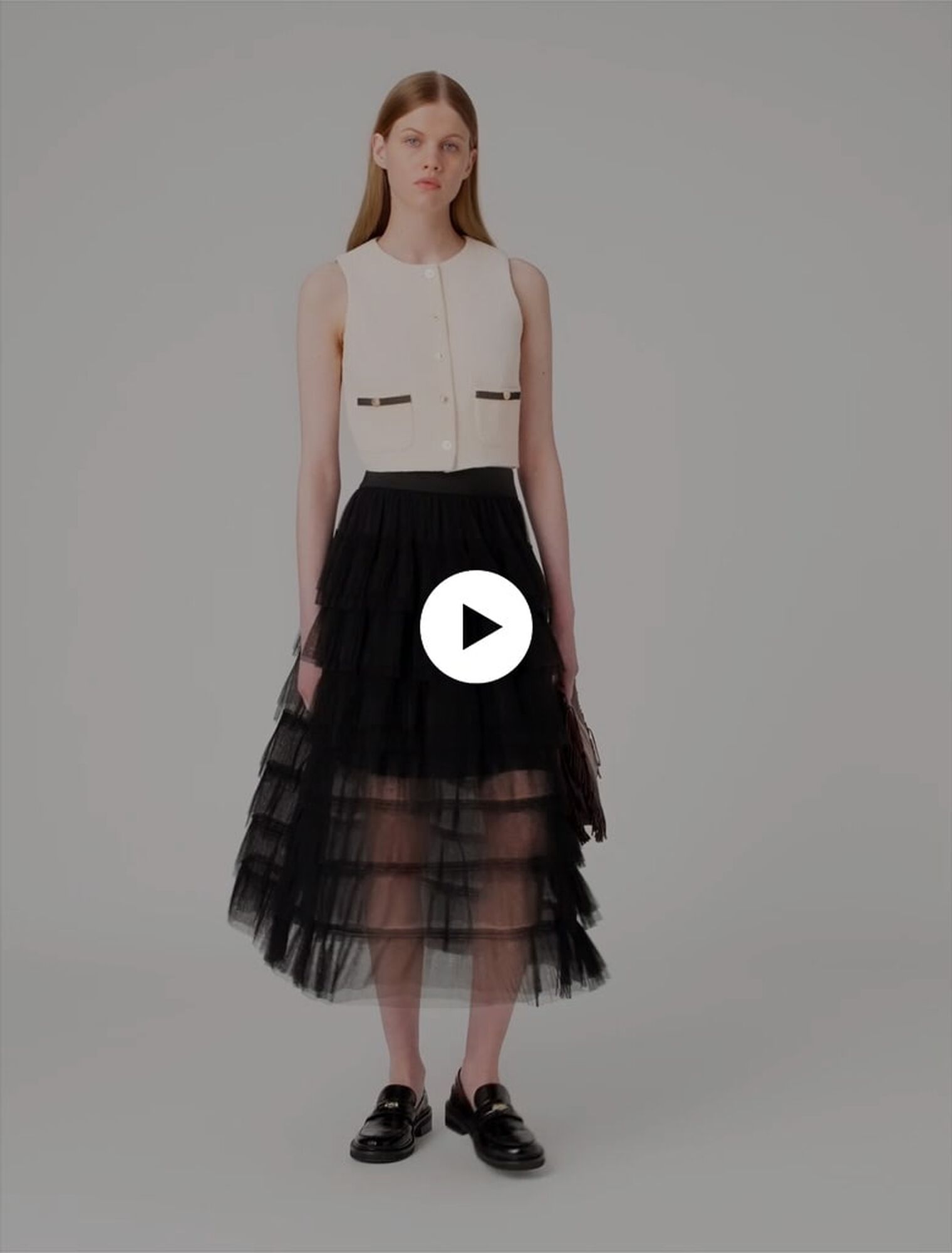 Gonna midi in tulle