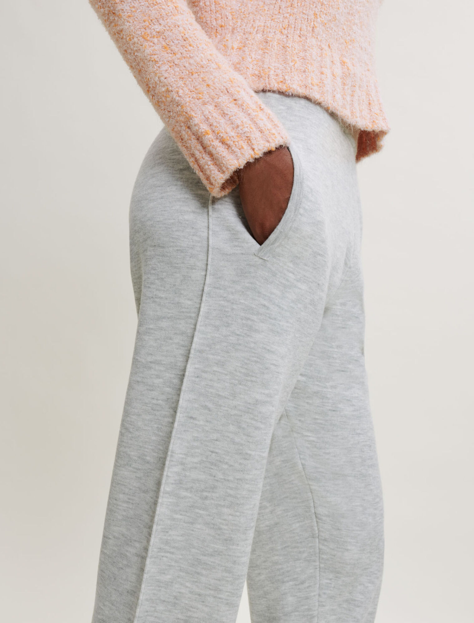 Pantaloni da jogging in pile screziato
