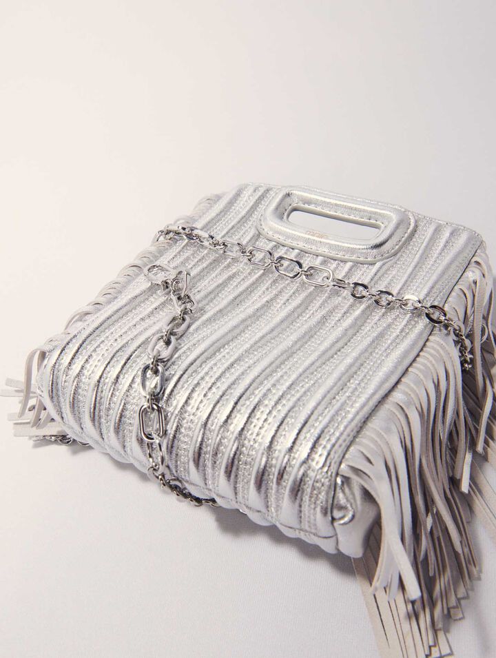Borsa M Mini pelle trapuntata metal