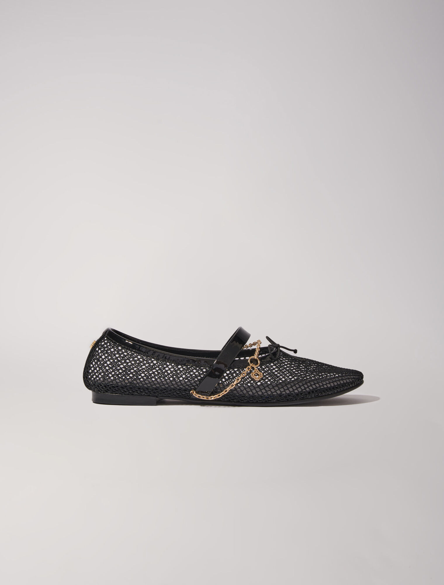Ballerine in tessuto a rete