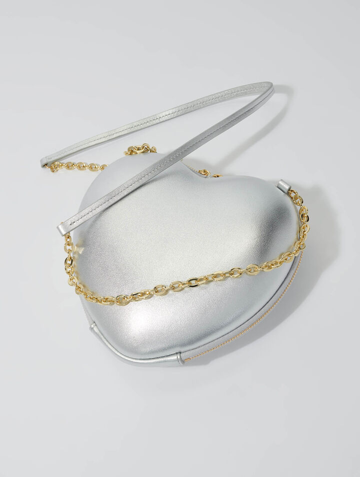 Borsa a cuore in pelle