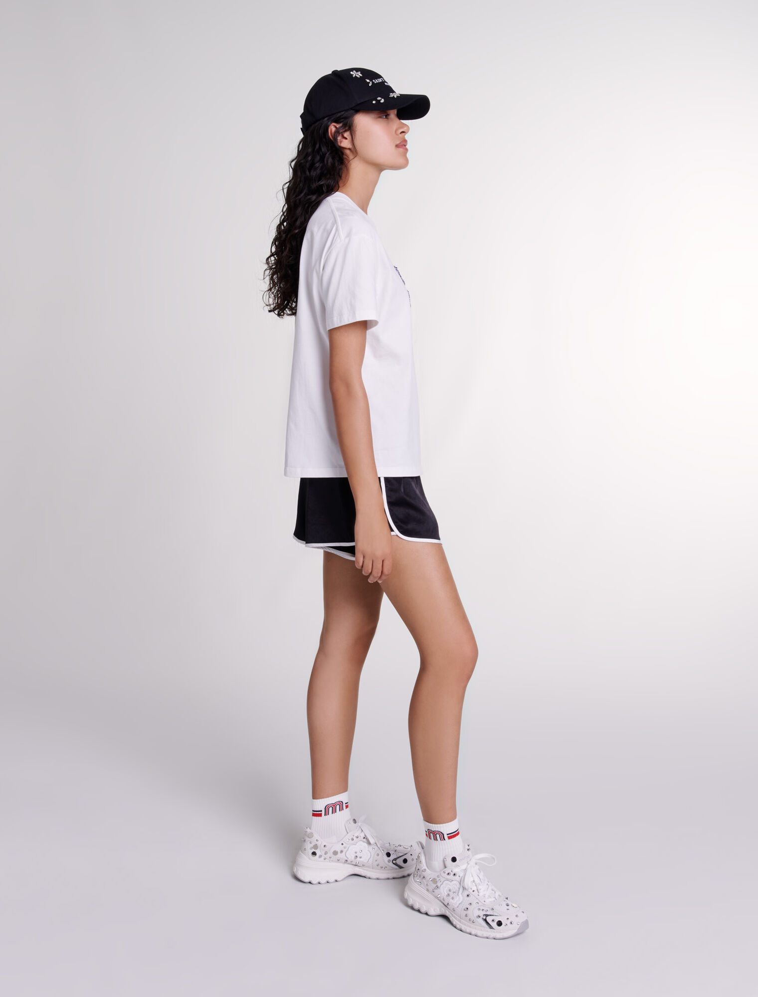 T-shirt Maje Paris con strass