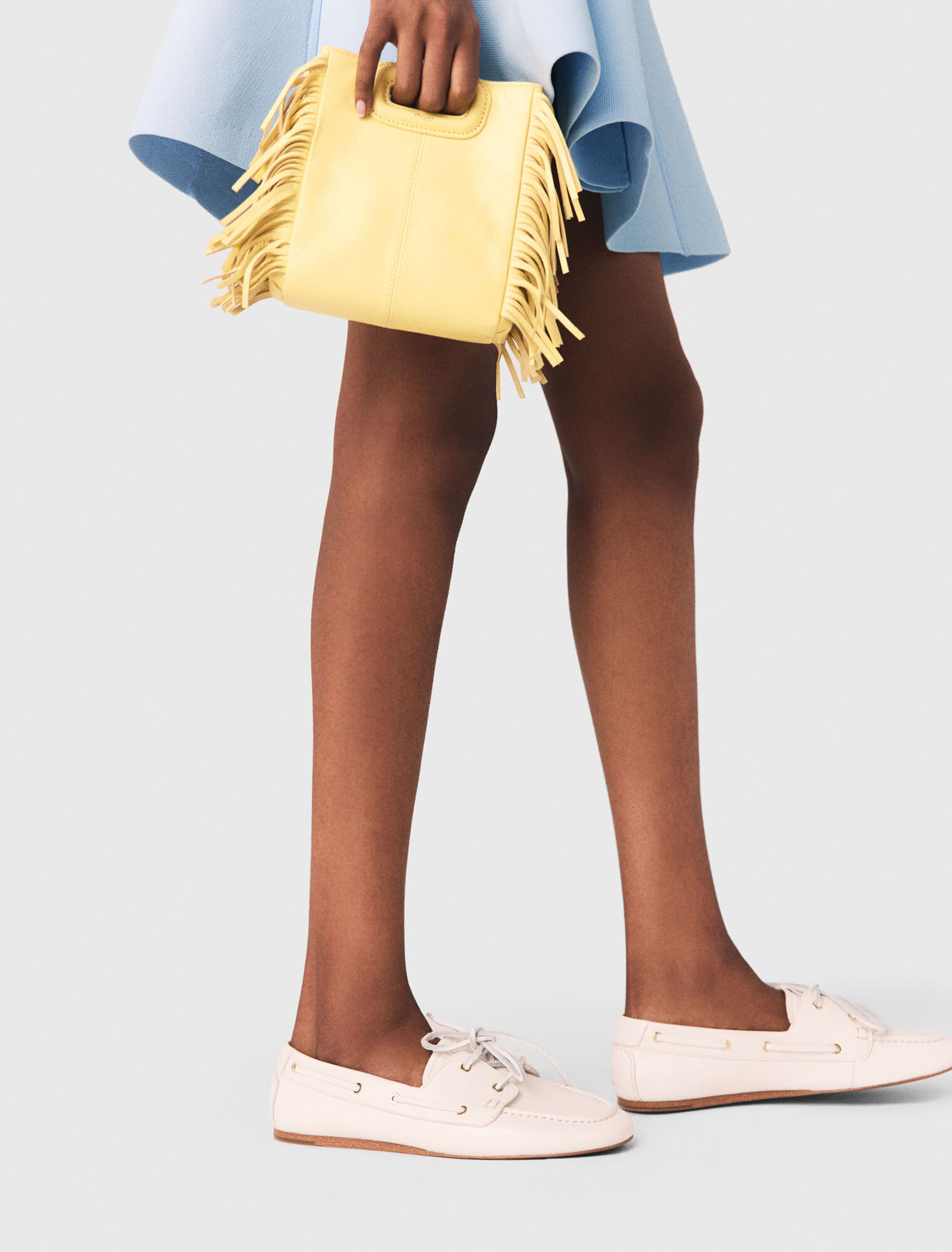 Borsa M Mini pelle craquel&eacute; mat