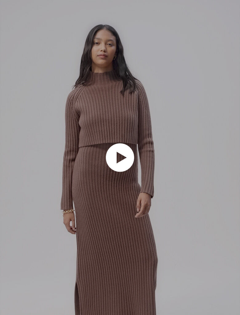 Vestito lungo di lana on sale