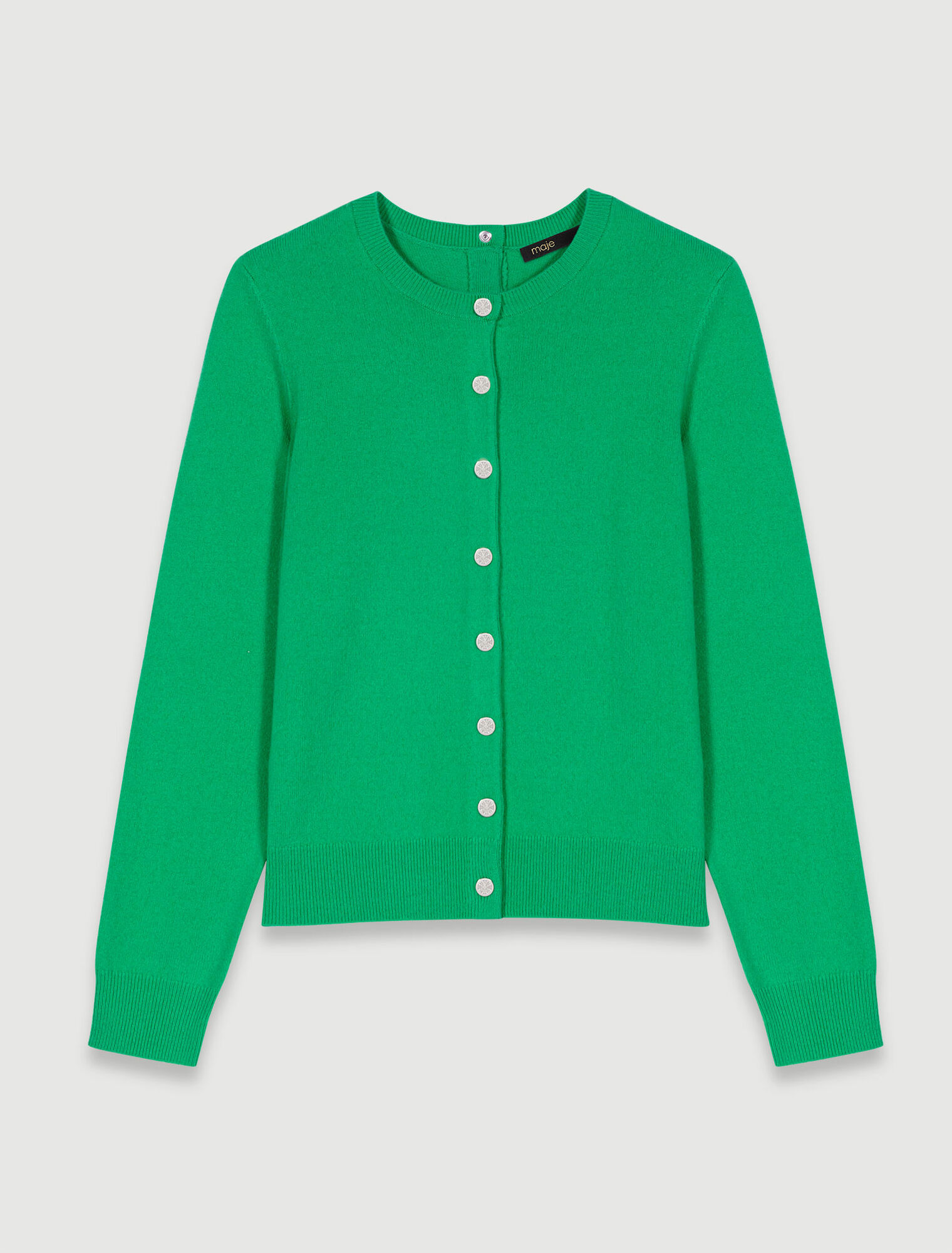 Cardigan in cashmere e lana
