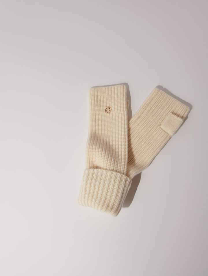 Guanti senza dita lana e cashmere