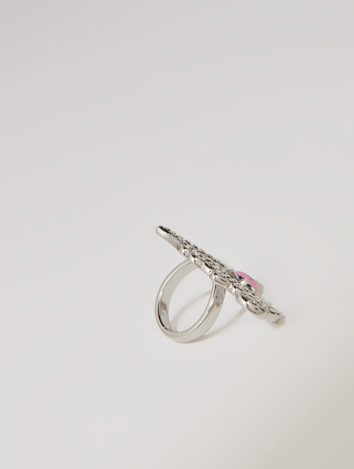 Anello Love glitterato