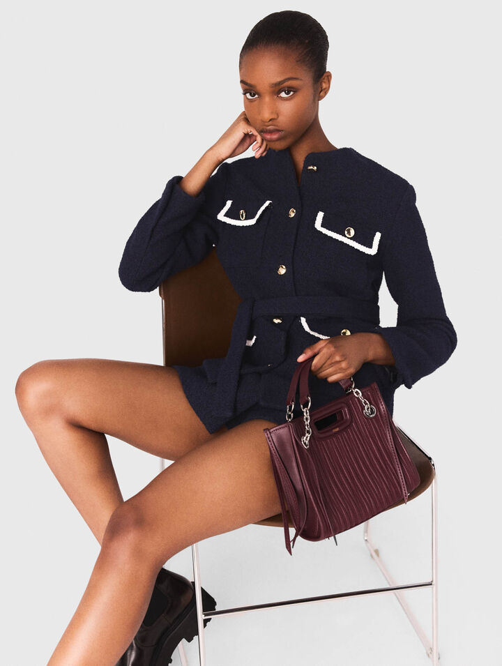 Giacca con 4 tasche in tweed