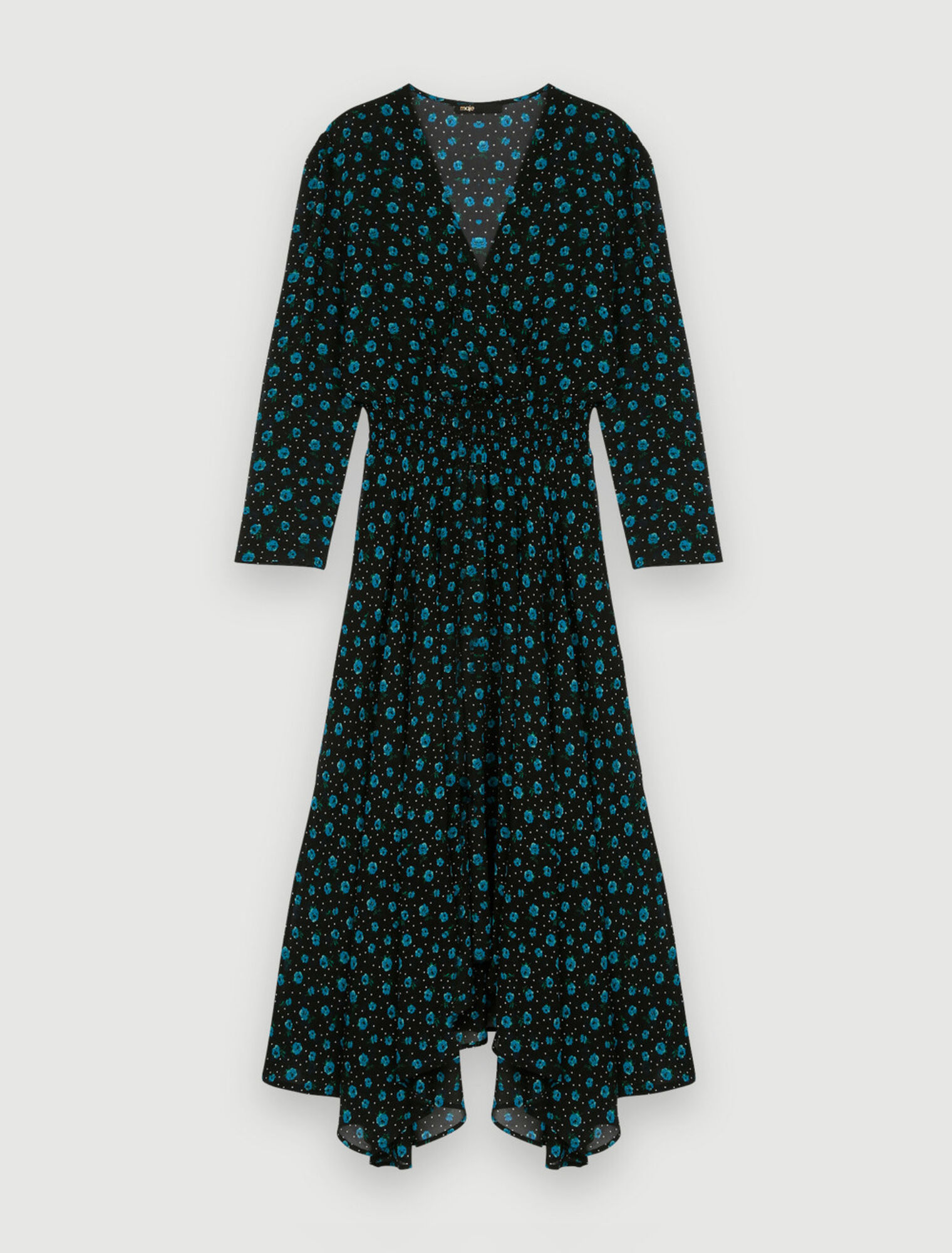 Abito in chiffon leopardato