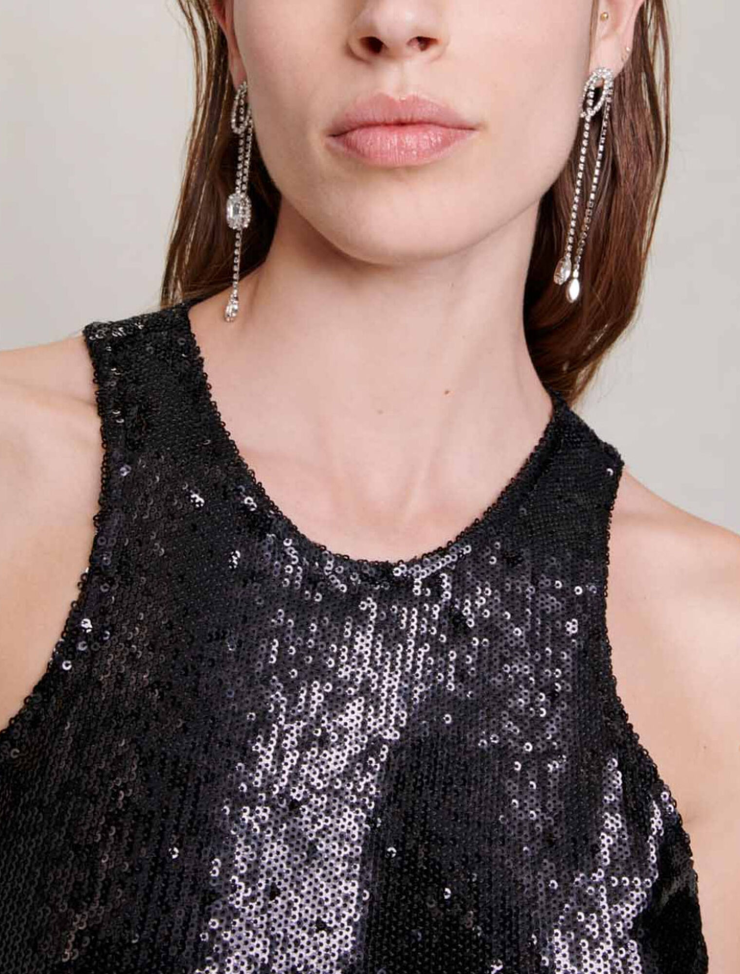 Top con strass