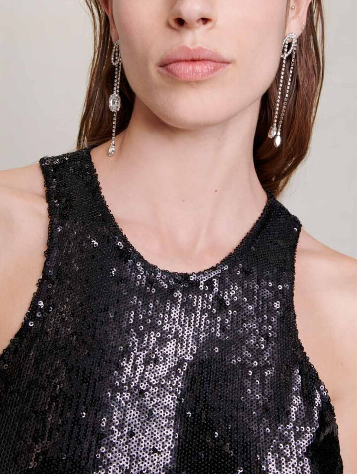 Top con strass